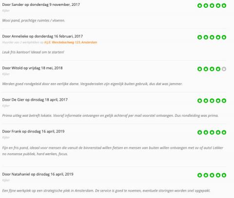 Reviews aan de wenckebachweg 123 in Amsterdam